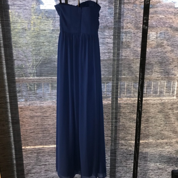 Strapless blue gown - Picture 2 of 3
